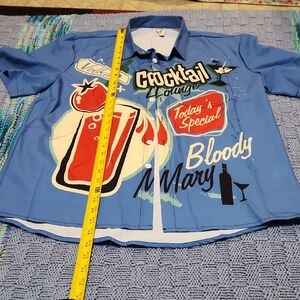 Blue Cocktail Lounge Graphic Shirt Blood Mary Hardaddy Shirt